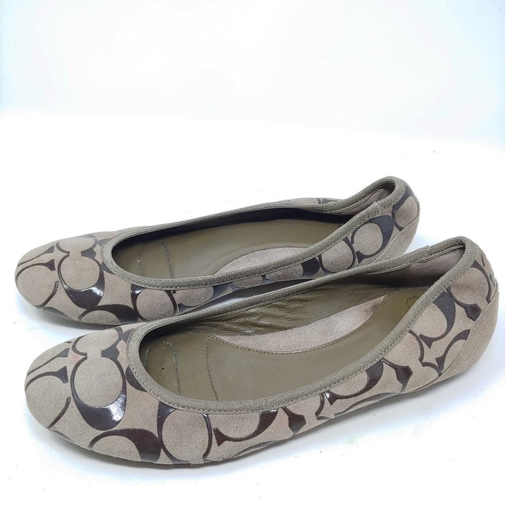 Coach Aria Signature Flats
